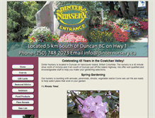 Tablet Screenshot of dinternursery.ca